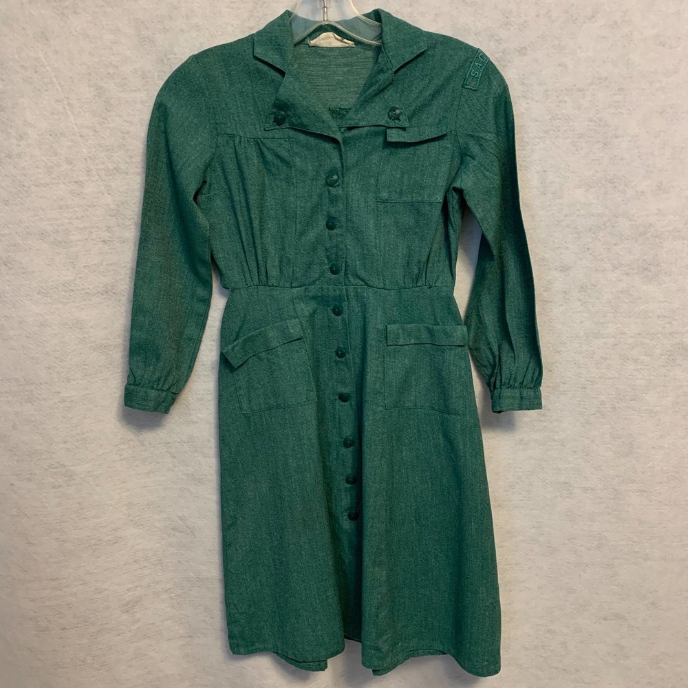 Girl Scouts‎ Official Vintage 50's/60's Uniform Dress With Original Buttons